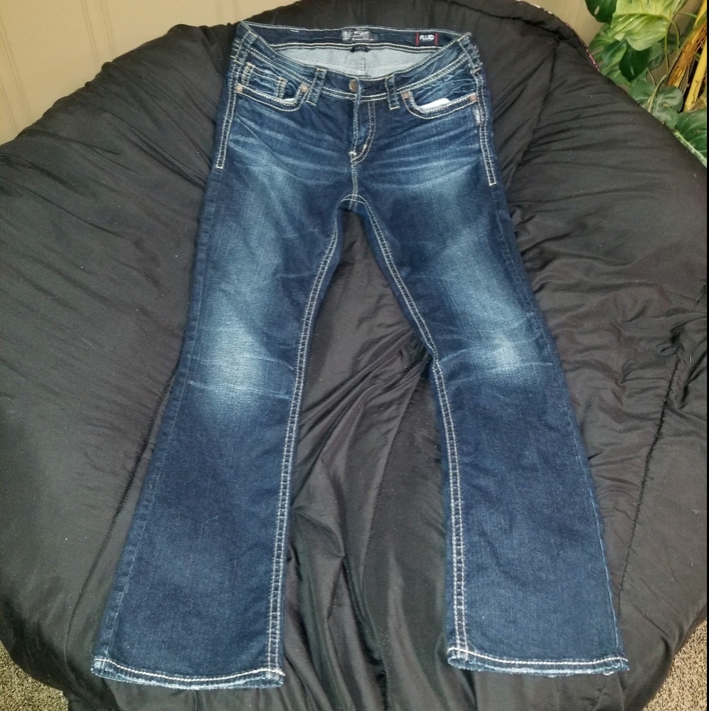 Womans Silver Jean's
